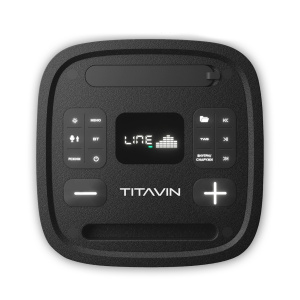 Колонка блютуз беспроводная с караоке и подсветкой 60Вт TITAVIN TI-SPF001